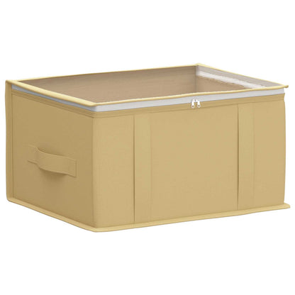 Storage Box with Transparent Top Window Cream 43 x 34 x 23 cm