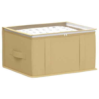 Storage Box with Transparent Top Window 2 pcs Cream