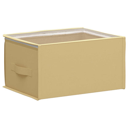 Storage Box with Transparent Top Window 6 pcs Cream