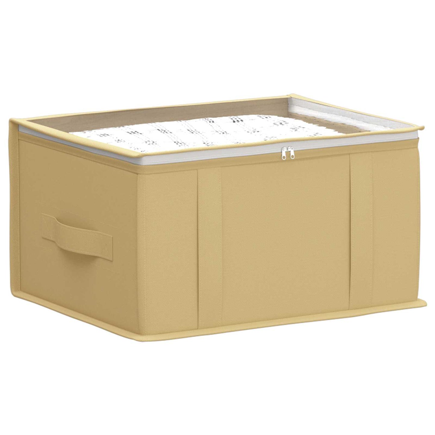 Storage Box with Transparent Top Window 6 pcs Cream