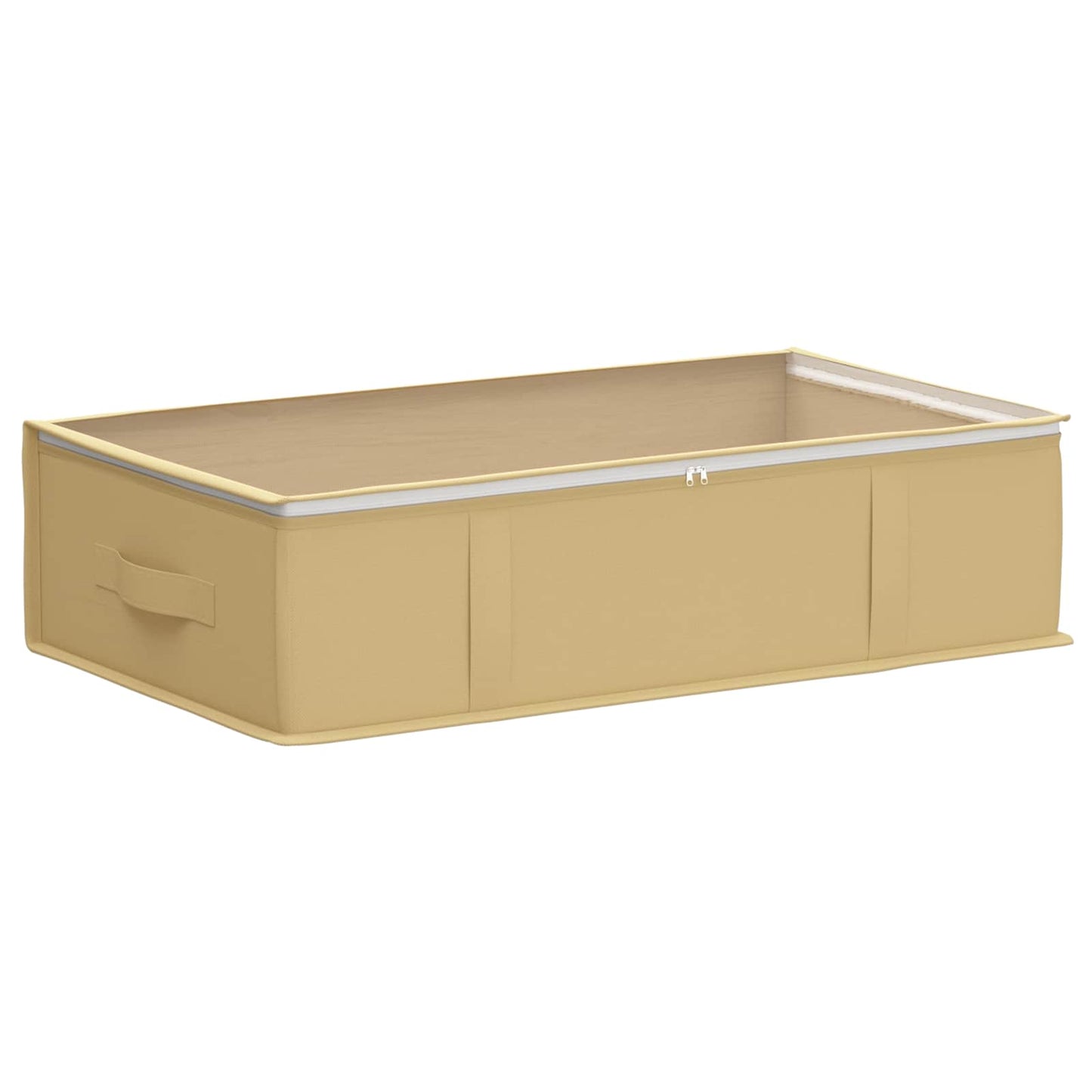 Storage Box with Transparent Top Window Cream 70 x 40 x 18 cm