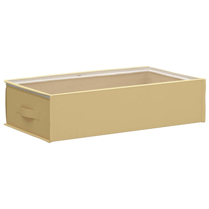 Storage Box with Transparent Top Window Cream 70 x 40 x 18 cm