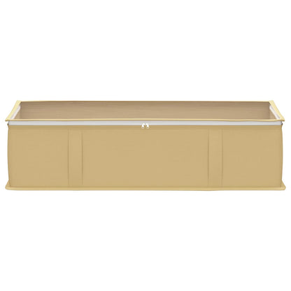 Storage Box with Transparent Top Window 2 pcs Cream