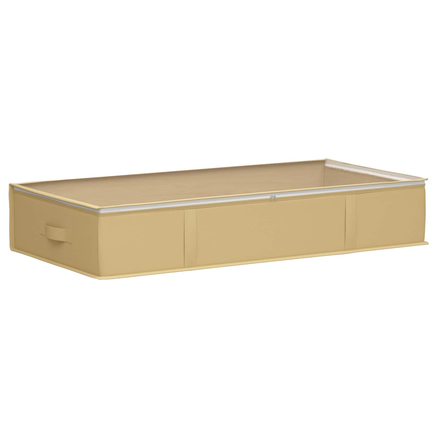 Storage Box with Transparent Top Window Cream 90 x 48 x 15 cm