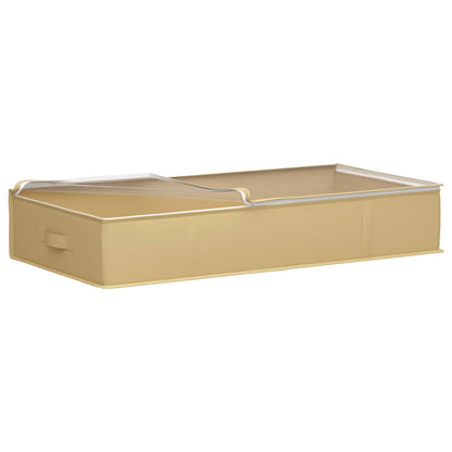Storage Box with Transparent Top Window Cream 90 x 48 x 15 cm