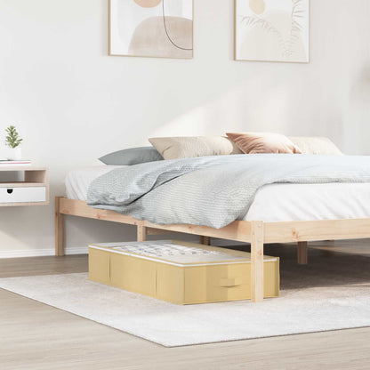 Storage Box with Transparent Top Window 2 pcs Cream