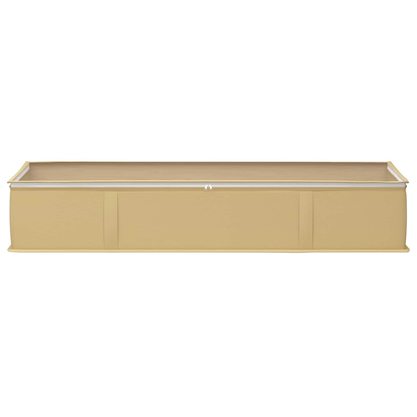 Storage Box with Transparent Top Window 2 pcs Cream
