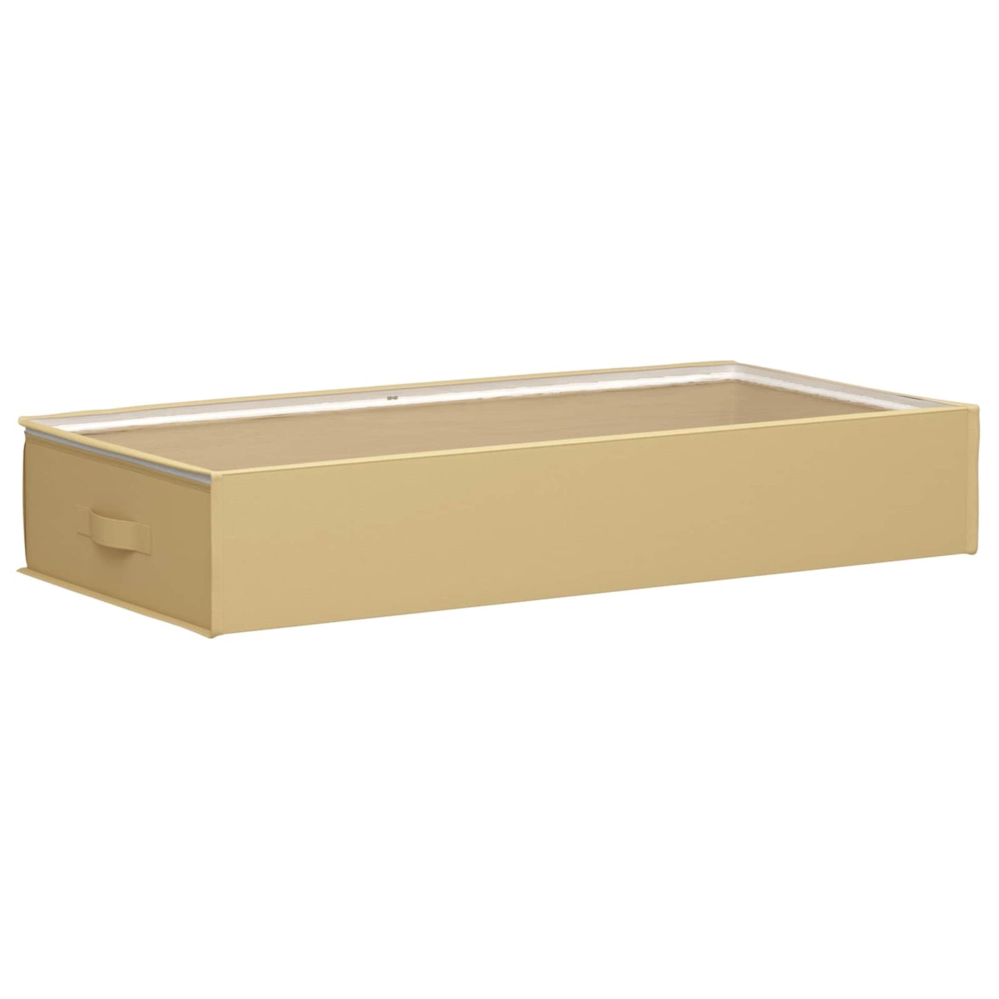 Storage Box with Transparent Top Window 6 pcs Cream