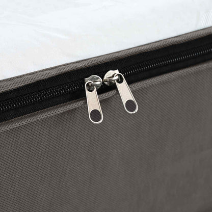 Storage Box with Transparent Top Window Grey 50 x 30 x 25 cm