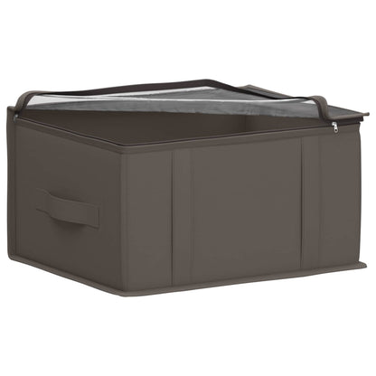 Storage Box with Transparent Top Window Grey 50 x 30 x 25 cm