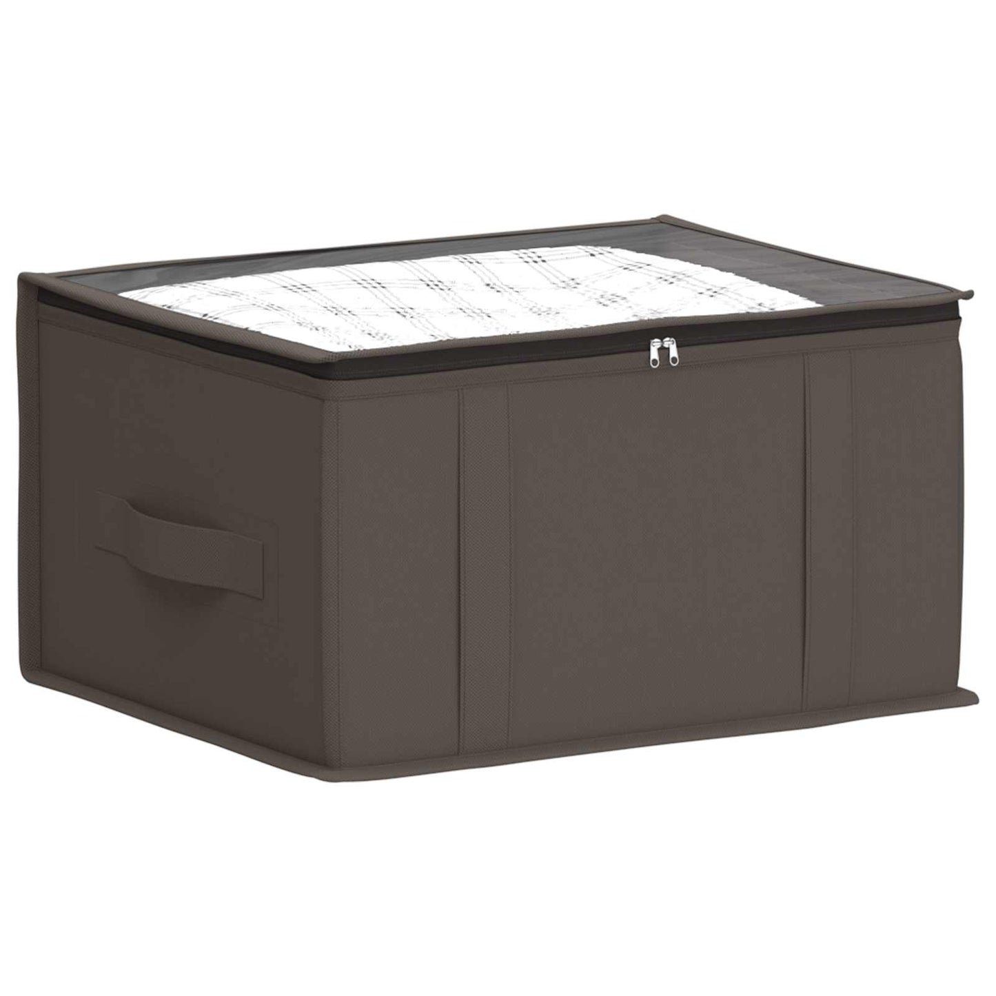 Storage Box with Transparent Top Window Grey 50 x 30 x 25 cm