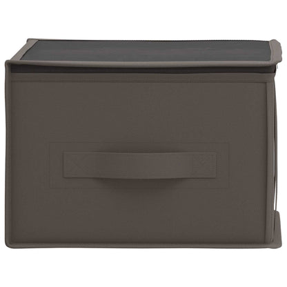 Storage Box with Transparent Top Window Grey 50 x 30 x 25 cm