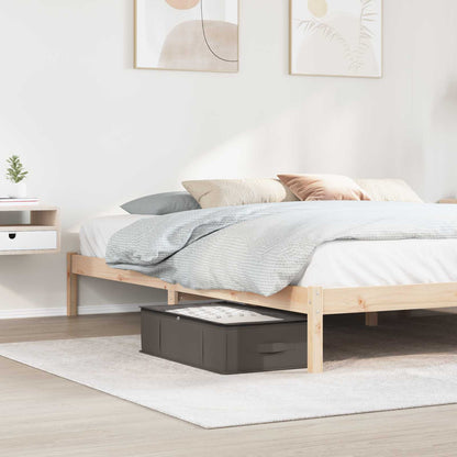Storage Box with Transparent Top Window 2 pcs Grey