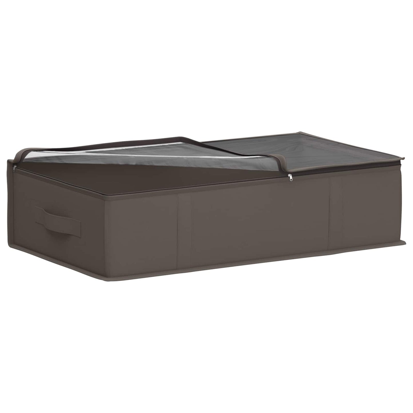 Storage Box with Transparent Top Window 2 pcs Grey