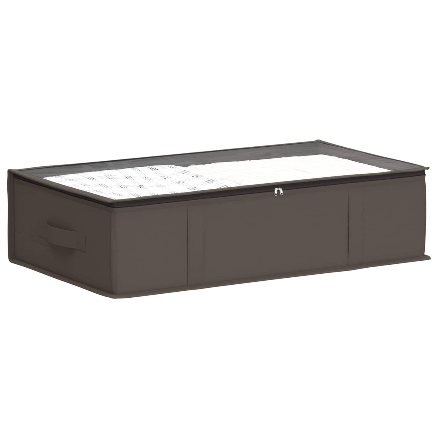 Storage Box with Transparent Top Window 2 pcs Grey