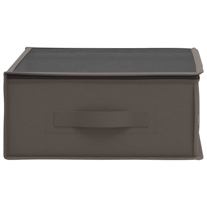 Storage Box with Transparent Top Window 6 pcs Grey