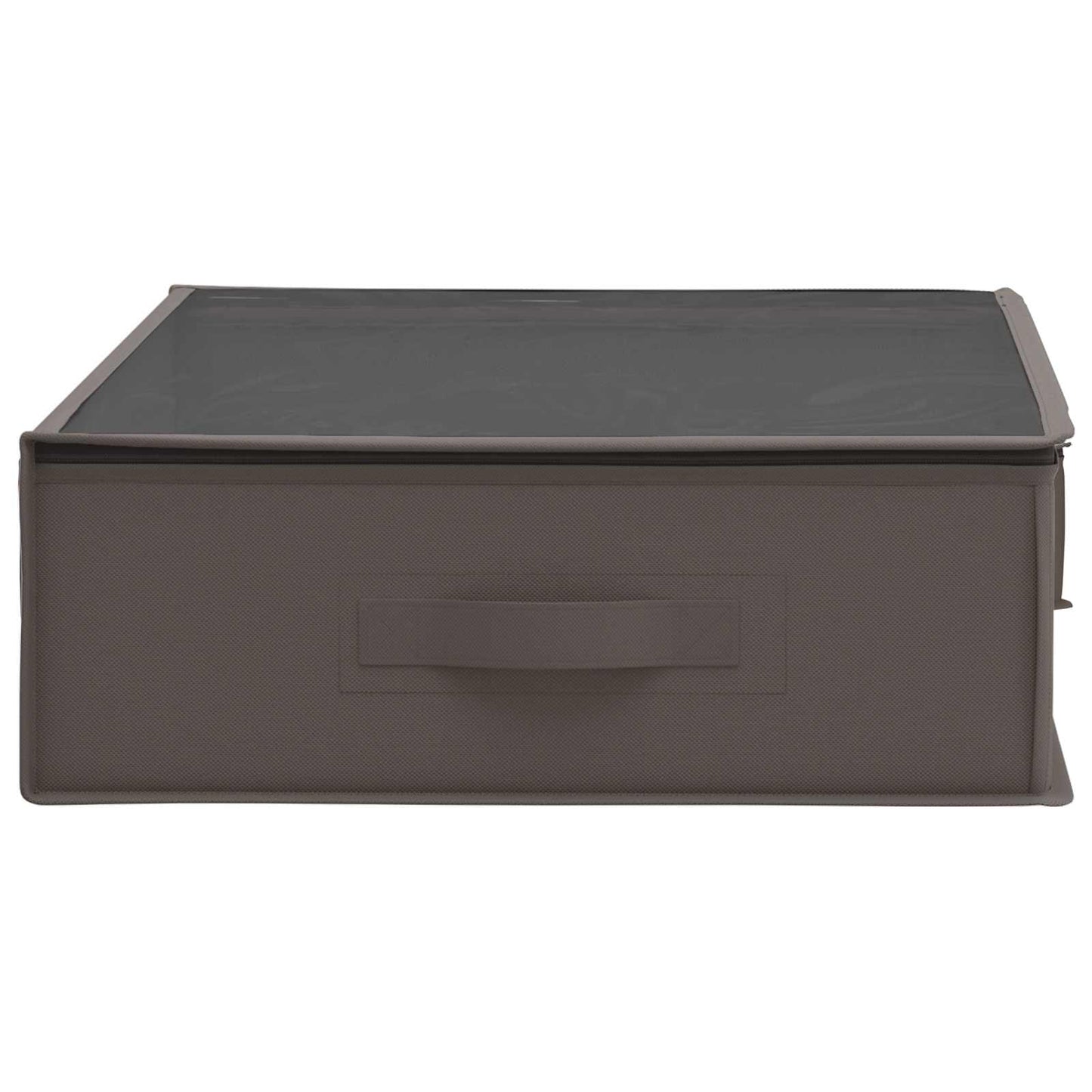 Storage Box with Transparent Top Window 2 pcs Grey