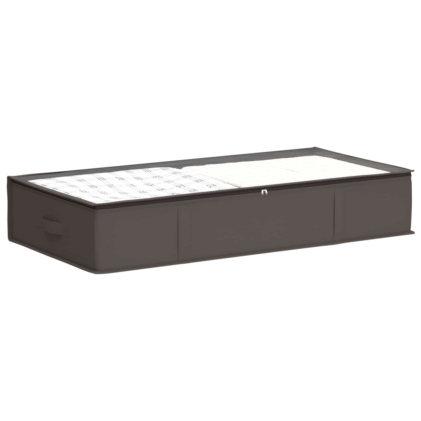 Storage Box with Transparent Top Window 2 pcs Grey