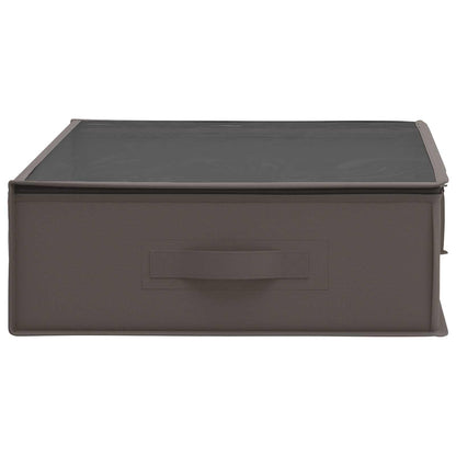 Storage Box with Transparent Top Window 6 pcs Grey
