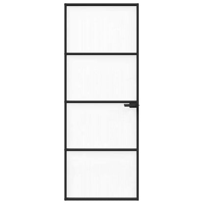 Home Door 76 x 201.5 x 3.5 cm Aluminium and Tempered Glass