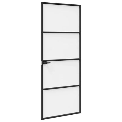 Home Door 83 x 201.5 x 3.5 cm Aluminium and Tempered Glass