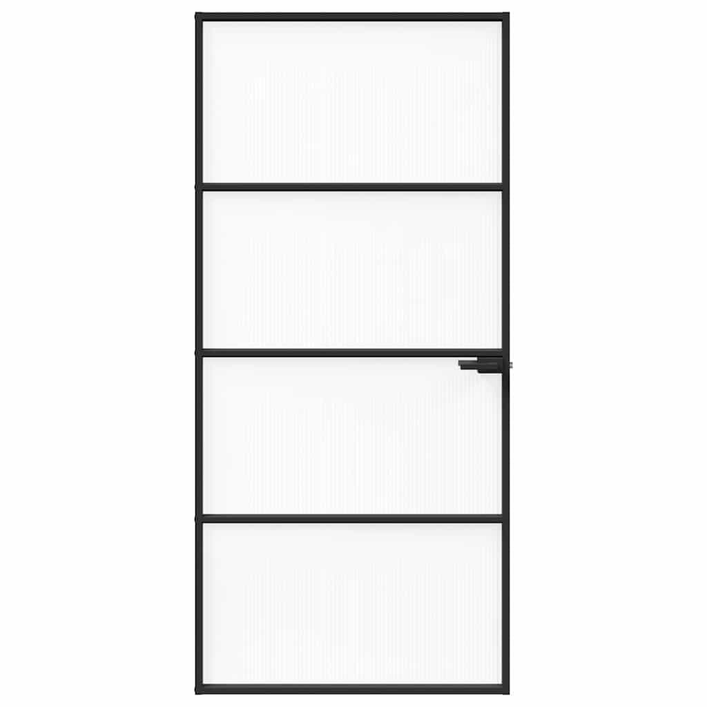Home Door 93 x 201.5 x 3.5 cm Aluminium and Tempered Glass