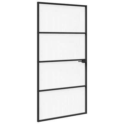 Home Door 102 x 201.5 x 3.5 cm Aluminium and Tempered Glass