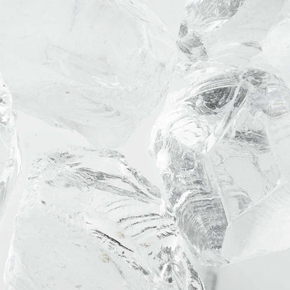 Garden Stones White 12 cm Glass