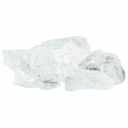 Garden Stones White 12 cm Glass