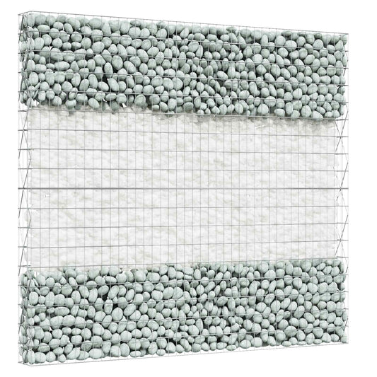 Garden Stones White 12 cm Glass