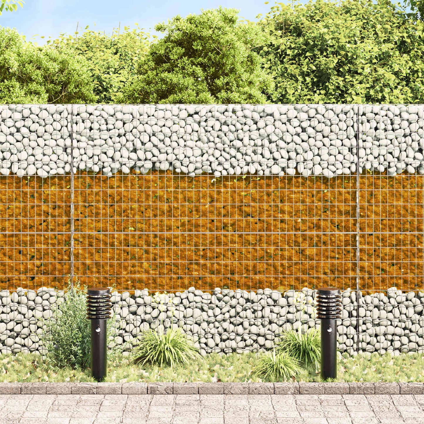 Garden Stones Brown 12 cm Glass
