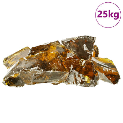 Garden Stones Brown 12 cm Glass