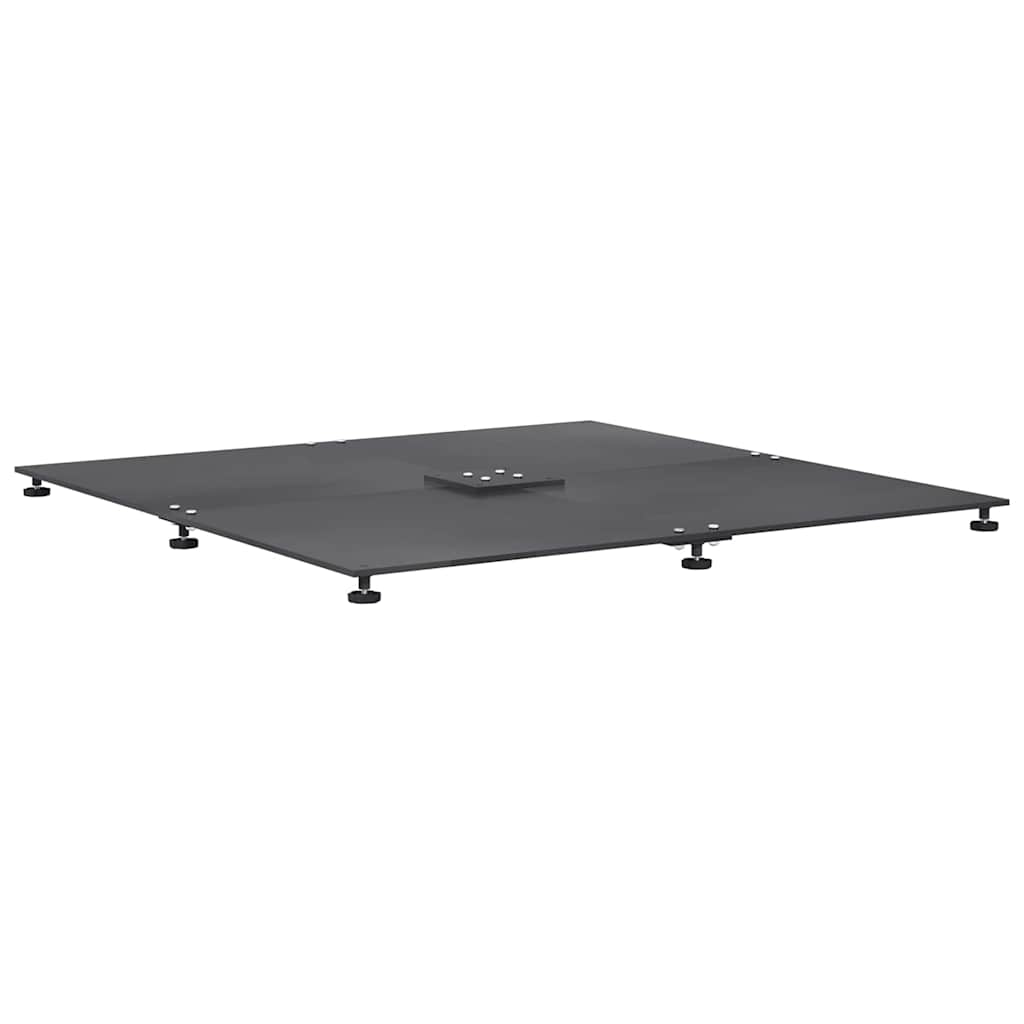 Parasol Base Dark grey 100 x 100 x 4 cm Steel