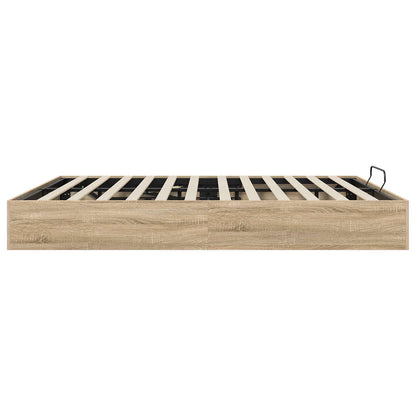 Ottoman Bed Frame Sonoma Oak 180 x 200 cm Engineered Wood