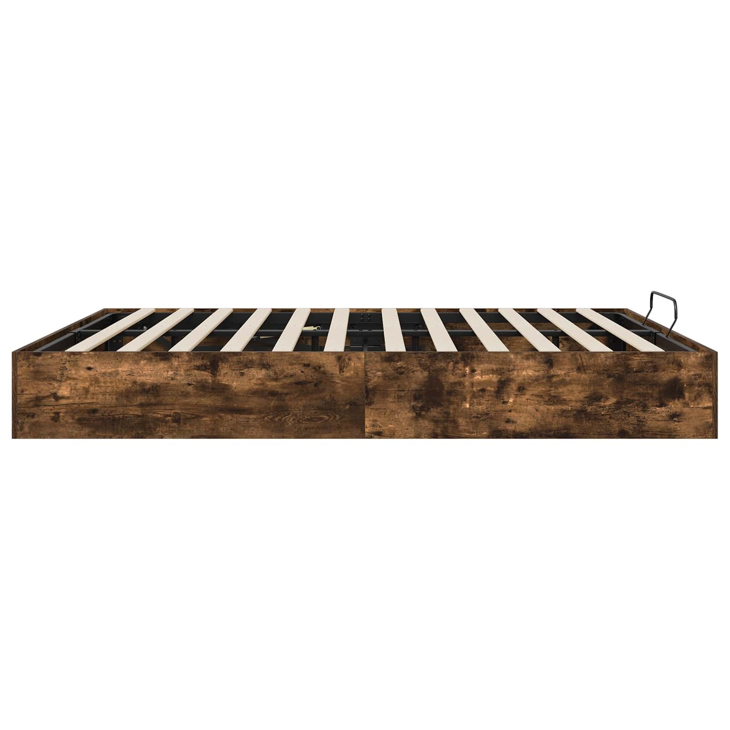 Ottoman Bed Frame Smoked Oak 203 x 180 x 25 cm Engineered Wood