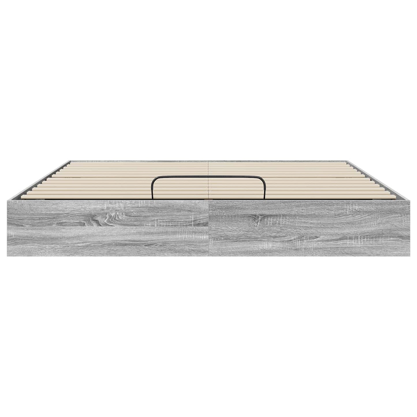 Ottoman Bed Frame Grey Sonoma 203 x 180 x 25 cm Engineered Wood