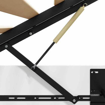 Ottoman Bed Frame White 203 x 160 x 25 cm Engineered Wood