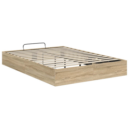 Ottoman Bed Frame Sonoma Oak 140 x 200 cm Engineered Wood