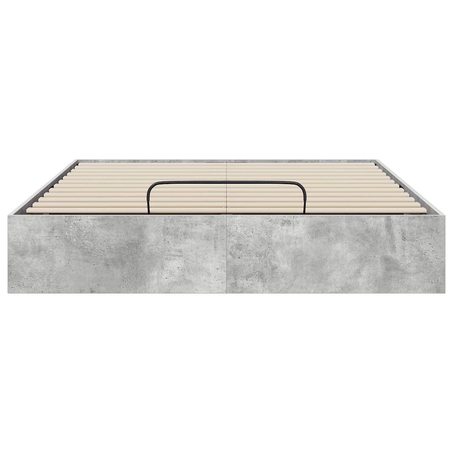 Ottoman Bed Frame Concrete Grey 140 x 200 cm Engineered Wood