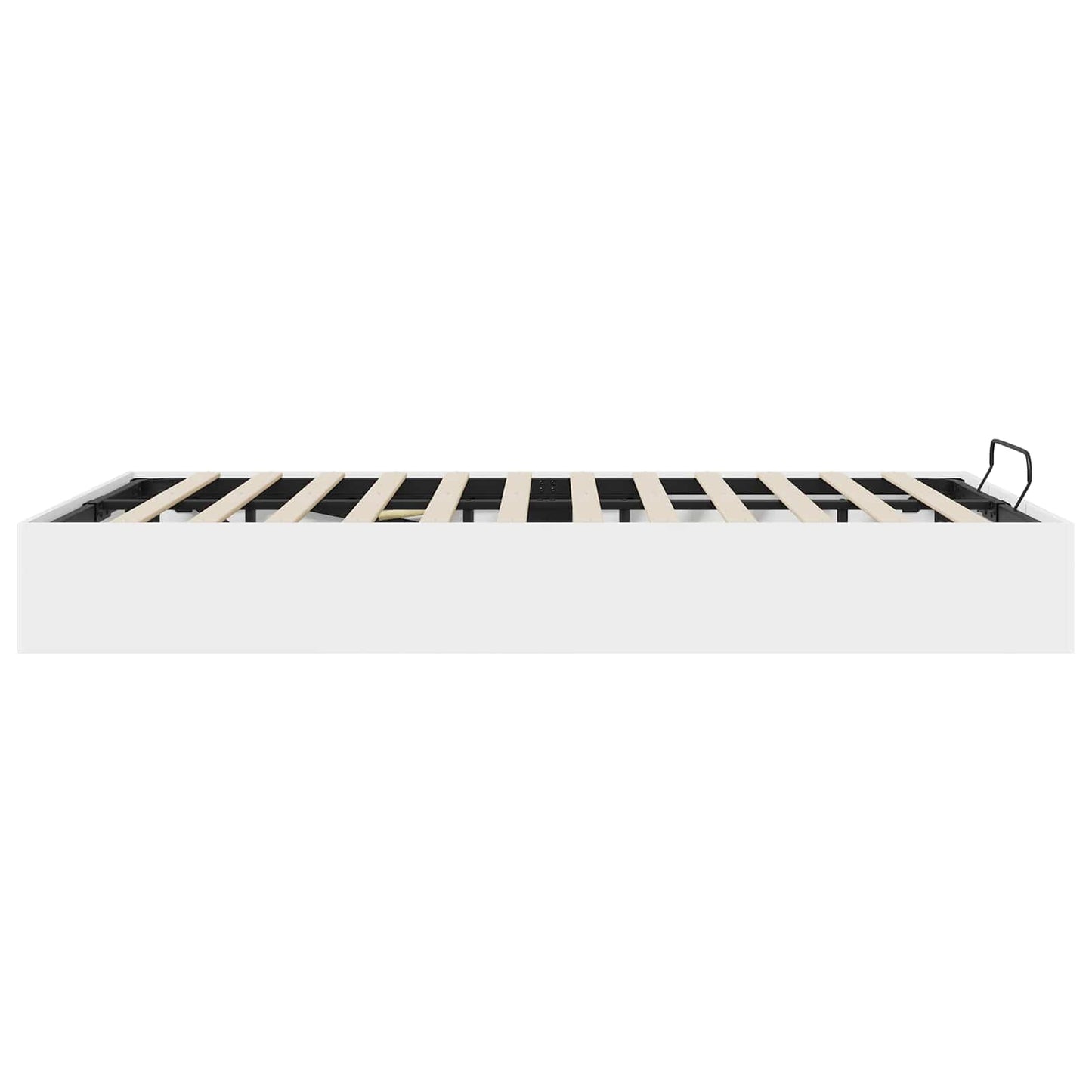 Ottoman Bed Frame White 203 x 120 x 25 cm Engineered Wood