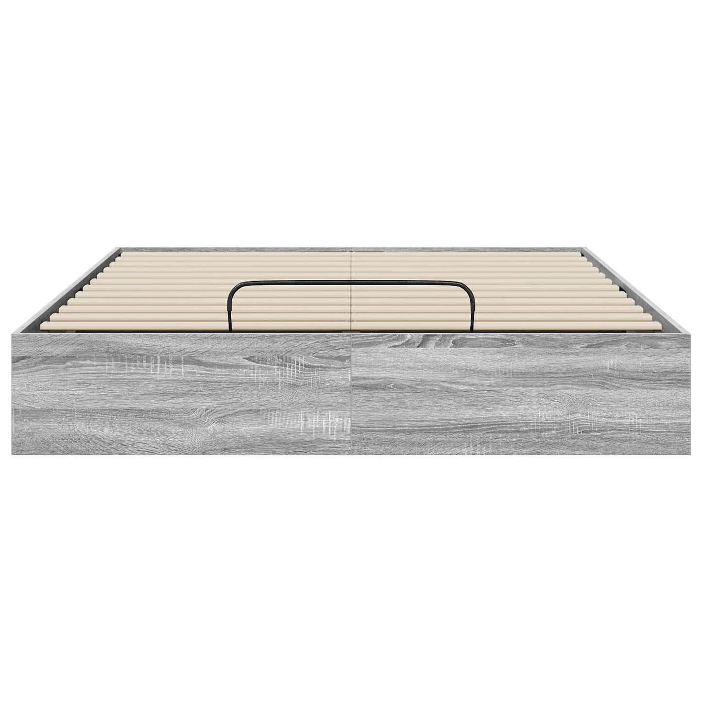 Ottoman Bed Frame Grey Sonoma 203 x 120 x 25 cm Chipboard