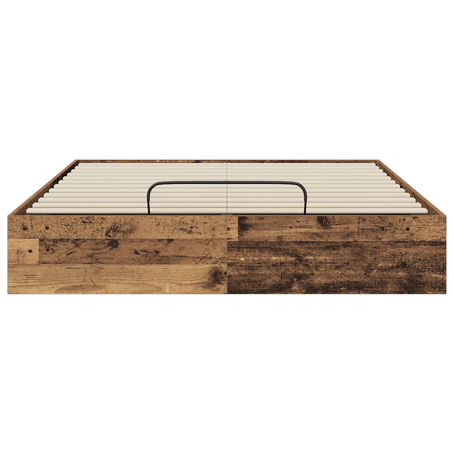 Ottoman Bed Frame Old Wood 203 x 120 x 25 cm Engineered Wood