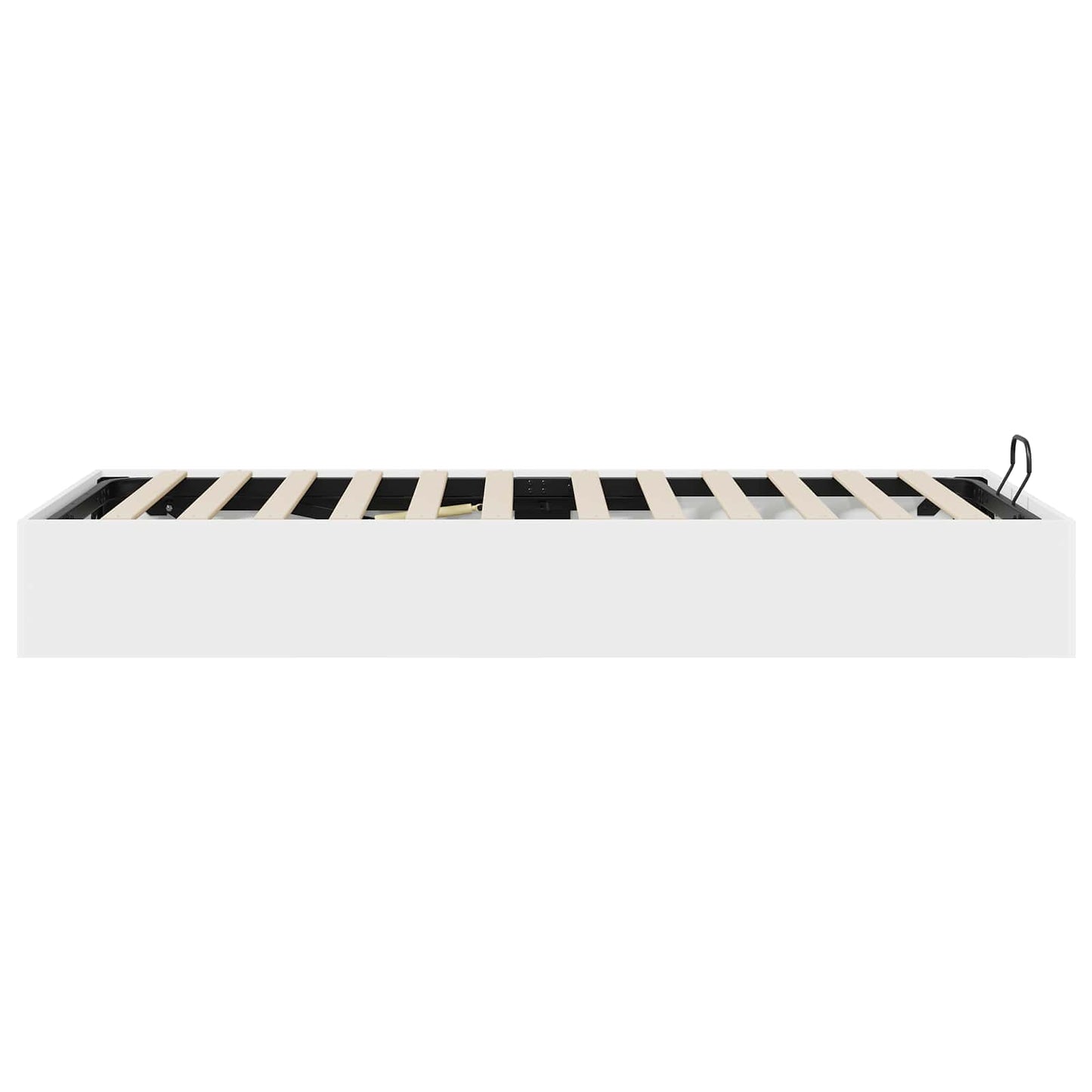 Ottoman Bed Frame White 203 x 90 x 25 cm Engineered Wood