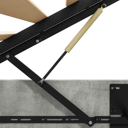 Ottoman Bed Frame Concrete Grey 90 x 200 cm Engineered Wood