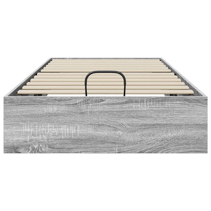 Ottoman Bed Frame Grey Sonoma 203 x 90 x 25 cm Engineered Wood