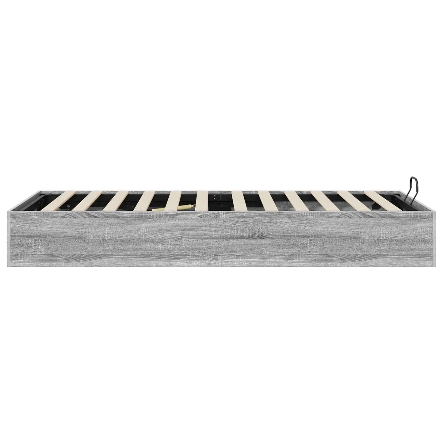 Ottoman Bed Frame Grey Sonoma 203 x 90 x 25 cm Engineered Wood