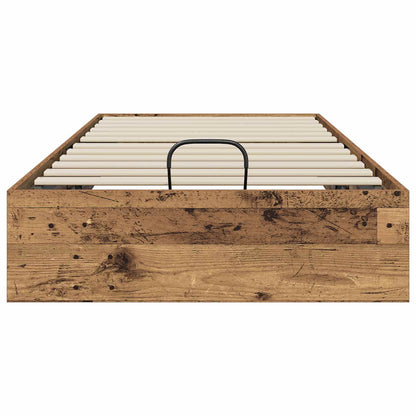 Ottoman Bed Frame Old Wood 203 x 90 x 25 cm Engineered Wood
