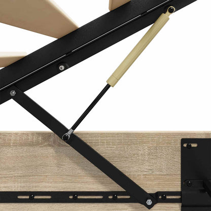Ottoman Bed Frame Sonoma Oak 80.5 x 200 cm Engineered Wood