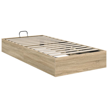 Ottoman Bed Frame Sonoma Oak 80.5 x 200 cm Engineered Wood