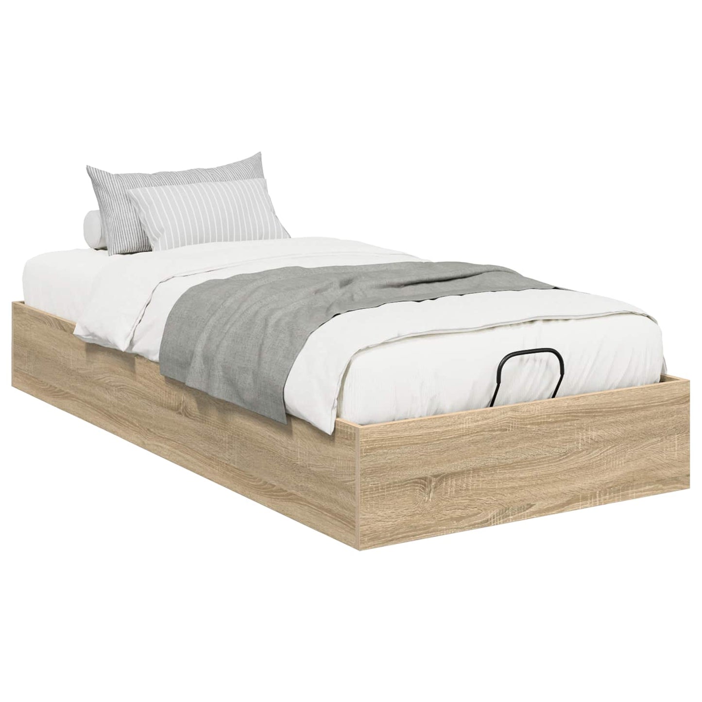 Ottoman Bed Frame Sonoma Oak 80.5 x 200 cm Engineered Wood